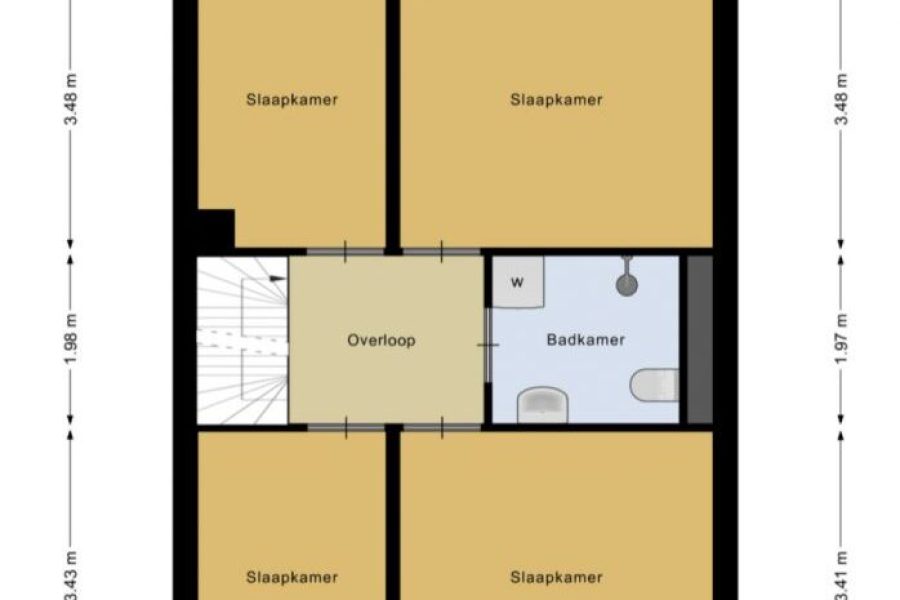 3d plattegrond appartement